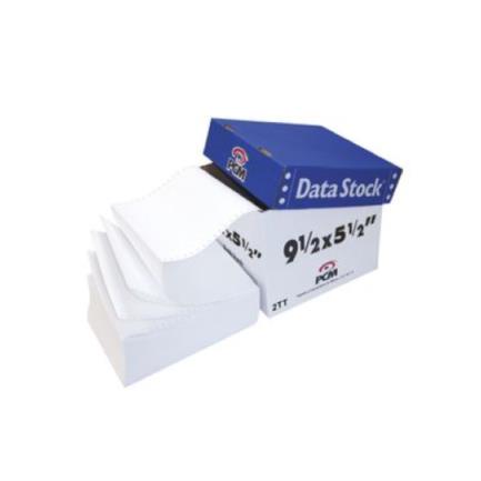 PCM Data Stock Paper White 9.5" x 5.5" 2-Part with 3000