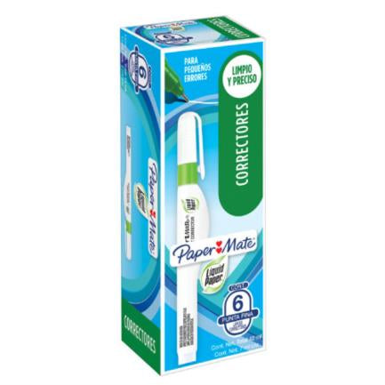 LIQUID PAPER CORRECTION PEN BOX W/6