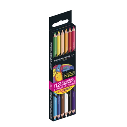 Prismacolor Junior Dual-Tip Colored Pencils, 6 Count, 12 Intense Colors