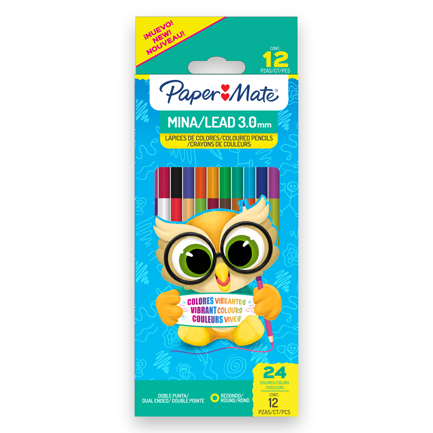 Paper Mate Colored Pencils 3.0mm, 12 x 24