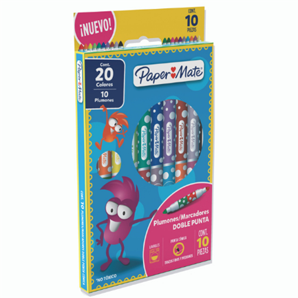 Paper Mate Dual Tip Markers Assorted Colors 10x20