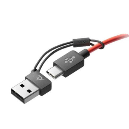 POLY Blackwire 5220 Stereo Headset + 3.5mm Connector + USB-C/A Adapter