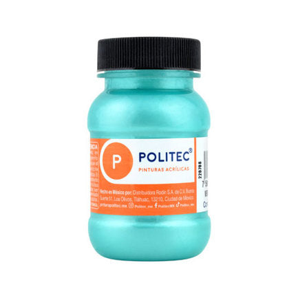 Politec Metallic Green Acrylic Paint 100 ml No. 533 Box with 6 units