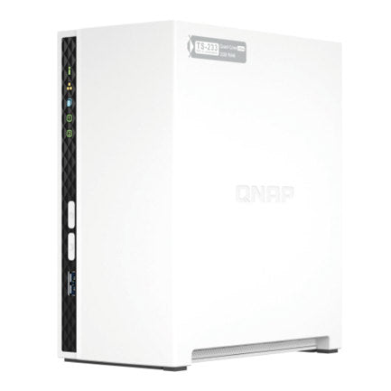 QNAP NAS Unit ARM Cortex A55 Quad Core 2.0Ghz CPU 2GB RAM RJ45 GbE 2-Bay 3.5" Linux Diskless