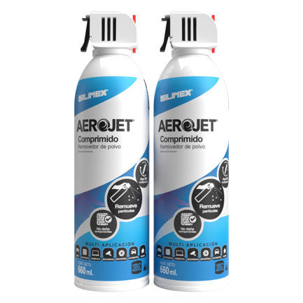Silimex Aerojet Duo Compressed Air Dust Remover 660 ml with 360° Valve