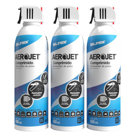 Compressed Air Silimex Aerojet Trio Dust Remover 660 ml with 360° Valve