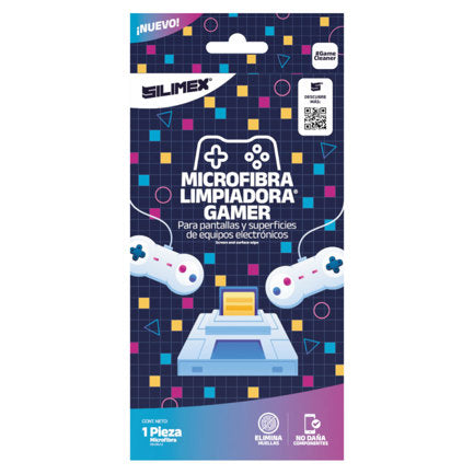 Silimex Gamer Microfiber Cloth 30x30 for Cleaning Electronic Devices 1 pc