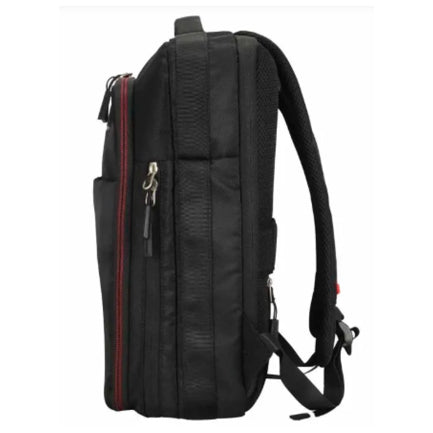 Mochila Swissmobility JACK 17 2 cierres principales expansión porta calzado y bebidas incluidos doble asa Color negro