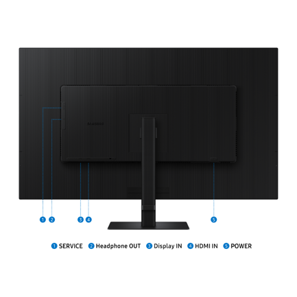 Samsung 37" ViewFinity S7 4K Flat IPS 5ms 60Hz Black Monitor