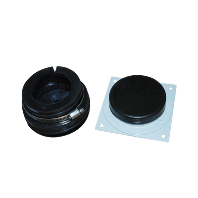Placa y Goma Pasamuro para Cable Coaxial de 1-1/4
