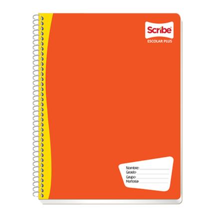 Scribe Professional School Notebook, Lined, Double Spiral, 200 Sheets