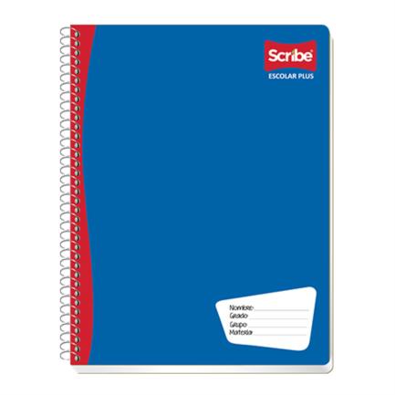 Cuaderno Profesional Scribe Escolar C5 Cuadro Chico Espiral Doble 200 Hojas