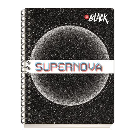 Scribe Inblack Professional Notebook, Double Spiral, Ruled, 200 Sheets