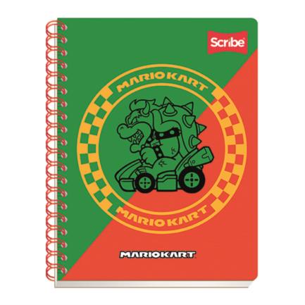 Scribe Professional Mario Bros Spiral Double Ruled Notebook 100 Sheets