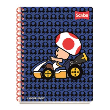 Scribe Professional Mario Bros Spiral Double Ruled Notebook 100 Sheets