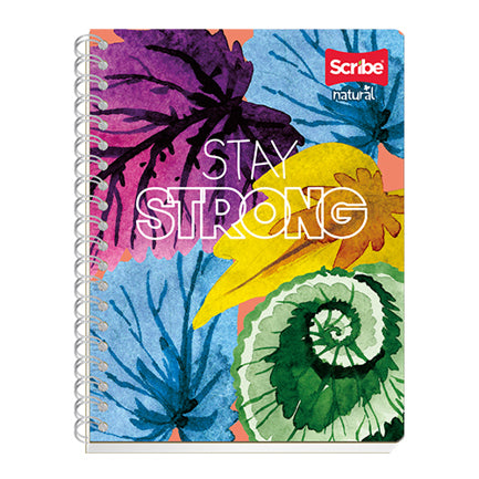 Scribe Natural Professional Notebook, Double Ruled, Spiral, 100 Sheets