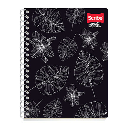 Scribe Natural Professional Notebook, Double Ruled, Spiral, 100 Sheets
