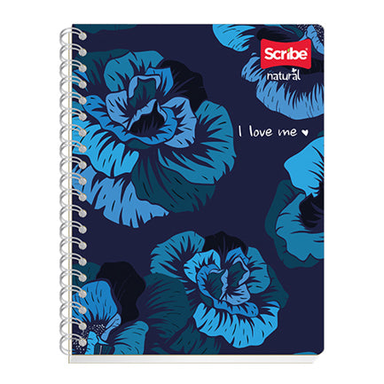 Scribe Natural Professional Notebook, Double Ruled, Spiral, 100 Sheets