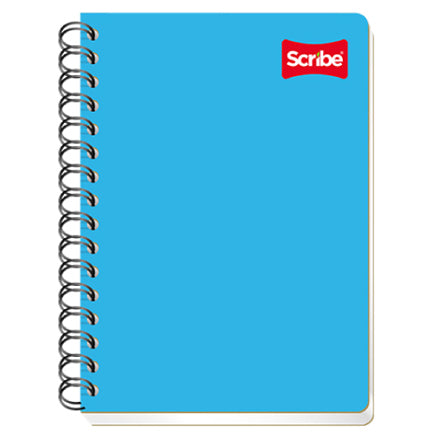 SCRIBE CLASSIC FRENCH NOTEBOOK WHITE 100 SHEETS double spiral