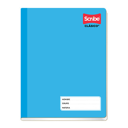SCRIBE FRENCH NOTEBOOK DOUBLE RULED 100 SHEETS semi-rigid cover