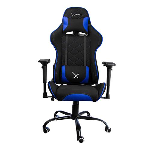 Silla Gamer Stylos XZ25 Tela/Brazos 4D Soporte Lumbar Color Azul