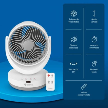 VENTILADOR STEREN OSCILADOR PARA ESCRITORIO