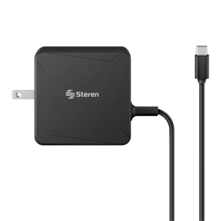 Steren 65W USB-C Power Delivery Charger Black