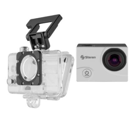 Cámara Deportiva Steren CAM-500 Sumergible 4K Wi-Fi Resolución Hasta 12MP Protección IP67