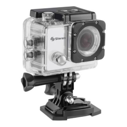 Cámara Deportiva Steren CAM-500 Sumergible 4K Wi-Fi Resolución Hasta 12MP Protección IP67