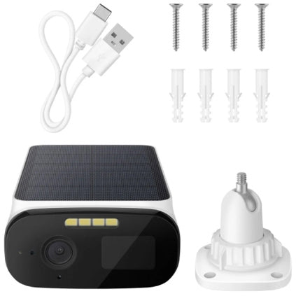 Cámara Steren Fija con Panel Solar 4MP/VGA 1440p 20FPS 100° IP66 para Exterior