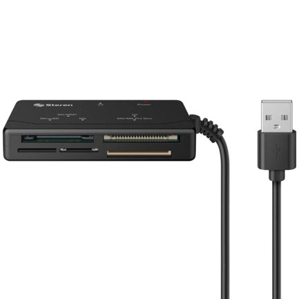 Lector de Tarjetas Multiformato USB Steren USB 680 para SD microSD CF MS y más