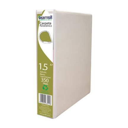 Carpeta Samsill 1 1/2" "D" Blanca C/12