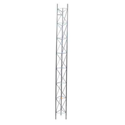 Tramo de Torre Arriostrada de 3m x 45cm, Galvanizado por Electrólisis, Hasta 60 m de Elevación. Zonas Secas.