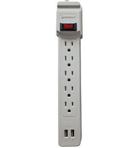 Koblenz SS-550 USB Surge Protector 550 Joules 5 Grounded Outlets On/Off Switch 2 USB Ports