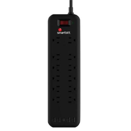 Smartbitt SBSS-B12-5U 12-Outlet 5-USB Port Surge Protector