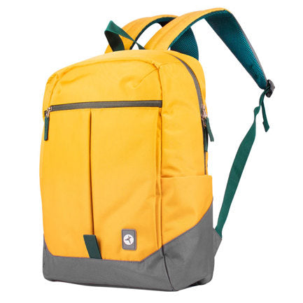 Mochila TechZone Rainbow Amarilla y Funcional con Diseño Vibrante Compartimientos Acolchados para Laptop y Tablet