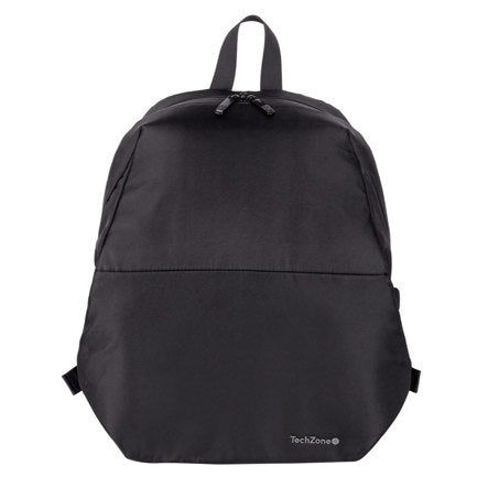 Mochila TechZone Lite TZLBP13 15.6 Poliester 420 D Twill Color Negro Laterales Ajustables