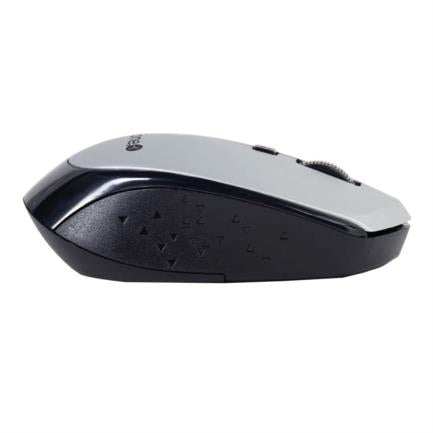 Mouse Inalambrico TechZone Optico 800 a 1600 DPI Ajustable 4 Botones Ambidiestro Win/MAC Color Plata