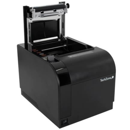 Impresora Térmica TechZone TZBE301 80mm Vel 300mm/s 203dpi USB/Serial/RJ45/RJ11 Cortador Automático 1 Año Garantía