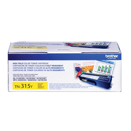 Tóner Brother Multifuncional Alto Rendimiento 3500 Páginas Color Amarillo