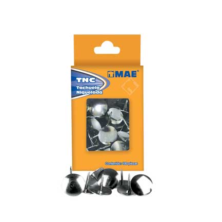 THUMBTACK MAE NICKEL PLATED P/100 PIECES
