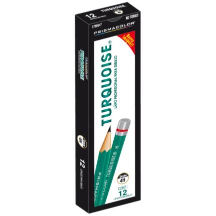 BEROL TURQUOISE PENCIL 4H GRADE PK/12