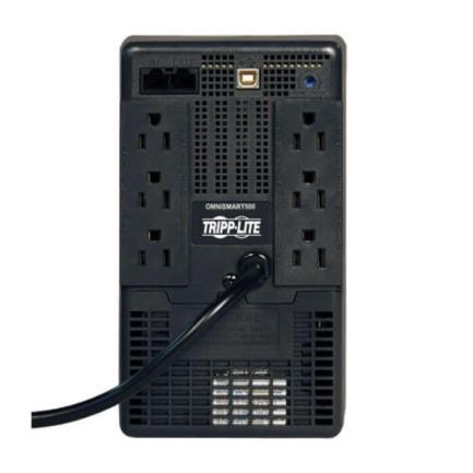 UPS TRIPP LITE OMNISMART 500VA 6 OUTLETS 3 BATTERIES 17MIN AT HALF LOAD RJ11