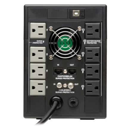 UPS Tripp Lite SmartPro LCD Interactive 120V 1300VA 720W Tower USB AVR 8 Outlets