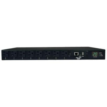 Tripp Lite Single-Phase Switched PDU with Automatic Transfer Switch, 1.9kW, 15-20P/5-20P Inputs, 120V, 16 Outlets