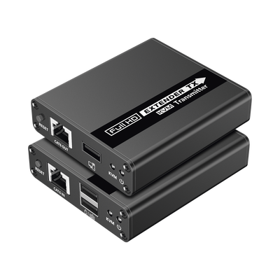 Kit extensor KVM (HDMI y USB) | 40m a 4k@30Hz  | 70m a 1080P@60Hz | Cat 6, 6a y 7 | CERO LATENCIA | HDR | Salida Loop | Salida de audio de 3.5mm |