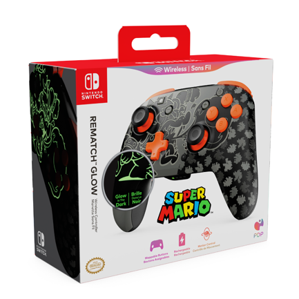 Turtle Beach Rematch Blackout Bowser Wireless Game Controller for Nintendo Switch