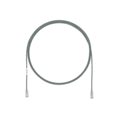 Cable de Parcheo UTP Cat6A, CM/LSZH, Diámetro Reducido (28AWG), Color Gris, 19.81 Metros (65 Pies)