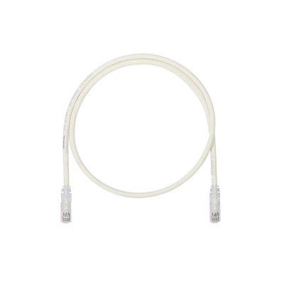 Cable de Parcheo UTP, Cat6A, 24 AWG, CM, Color Blanco, 0.3 Metros (1 Pie)