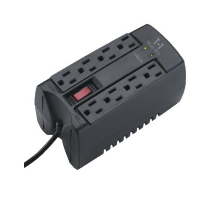 Vica T-1 Electronic Voltage Regulator 750VA/400W 8 Outlets LED Indicators